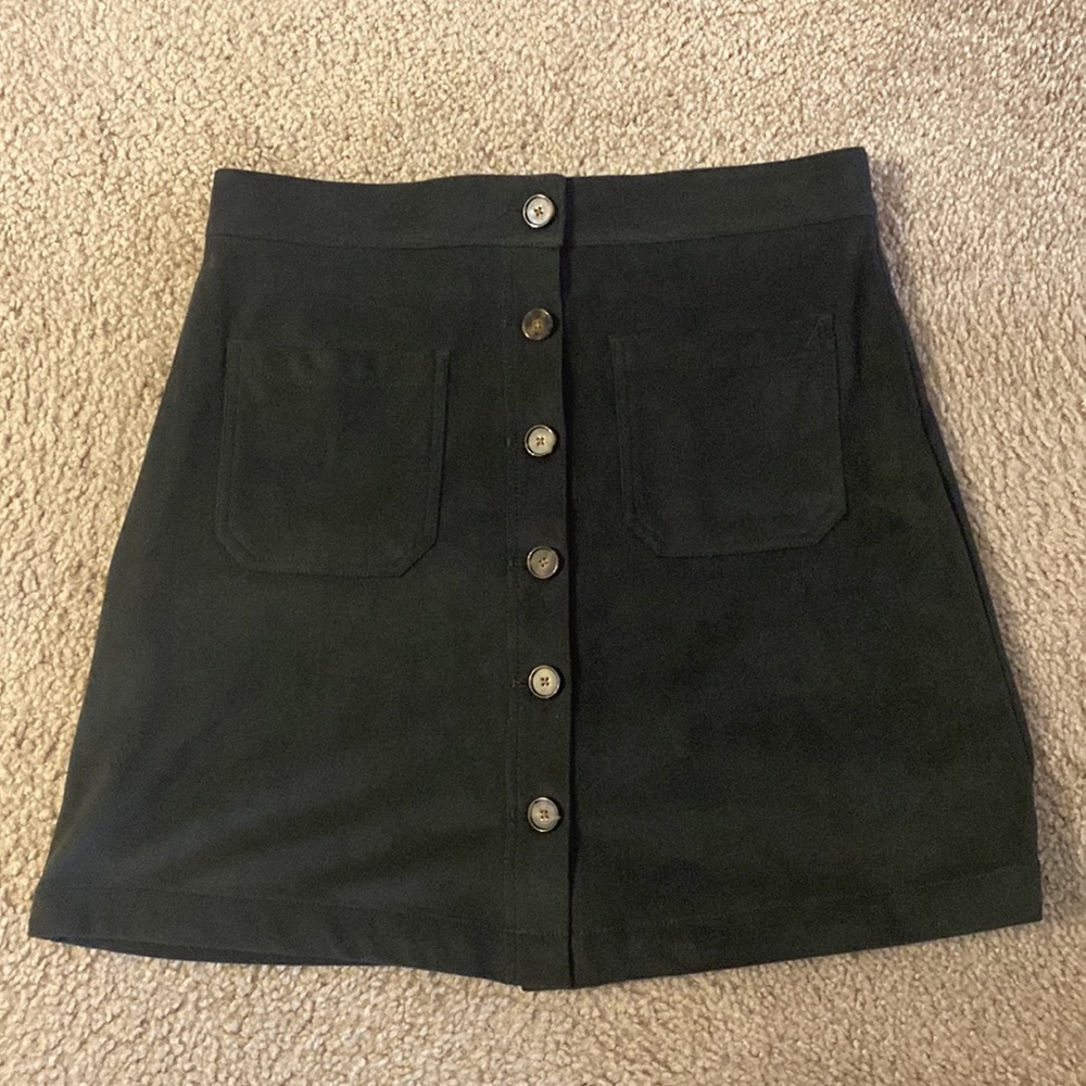 NWT Marine Layer Myra Mini Skirt in Anthracite